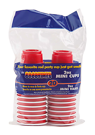GoodTimes 2oz Mini Party Cups 24 bags of 100 cups - Office Depot