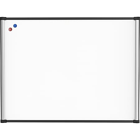 Snel compenseren skelet Lorell Magnetic Dry Erase Whiteboard Combo Board 48 x 36 Aluminum Frame  With Black Finish - Office Depot