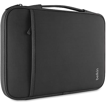 Belkin 13 Inch Laptop Case - 32 Inch Laptop Sleeve - Laptop Bag - Computer Accessories For Chromebook Laptop - Laptop Accessories - Chromebook Case Compatible W/ iPad Pro & Most 13" Laptops Black - Wear Resistant Interior - Neopro Body