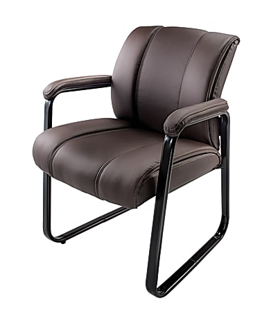Realspace Bellanca Guest Chair BrownBlack BIFMA Compliant - Office