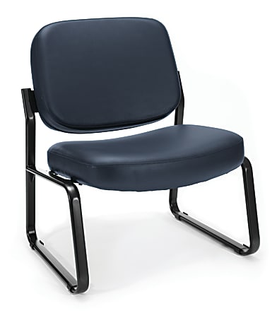 OFM Big Tall GuestReception Chair Navy Office Depot
