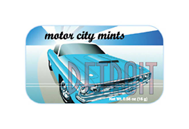 AmuseMints® Destination Mint Candy, Detroit Motor City, 0.56 Oz, Pack Of 24