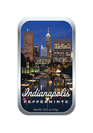 AmuseMints® Destination Mint Candy, Indianapolis Night, 0.56 Oz, Pack Of 24