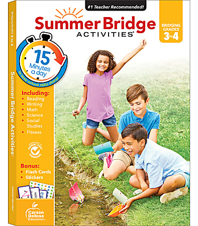 Carson-Dellosa Summer Bridge Activities Workbook, 3rd Edition, Grades 3-4