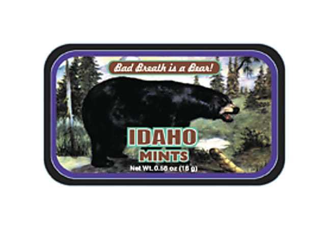 AmuseMints® Destination Mint Candy, Idaho Black Bear, 0.56 Oz, Pack Of 24