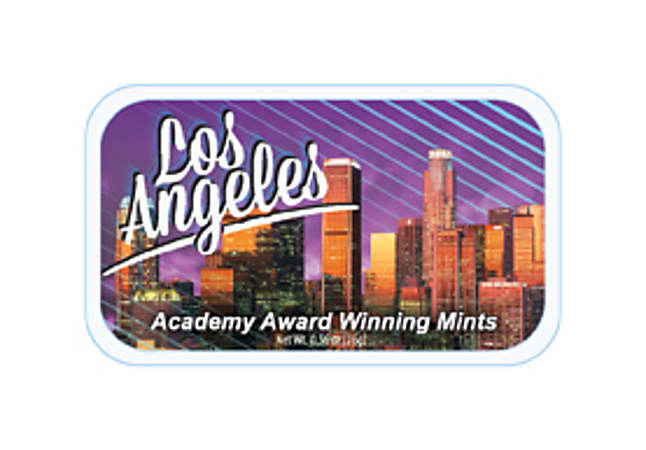 AmuseMints® Destination Mint Candy, Los Angeles Skyline, 0.56 Oz, Pack Of 24