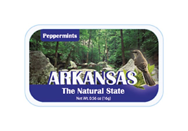 AmuseMints® Destination Mint Candy, Arkansas, 0.56 Oz, Pack Of 24
