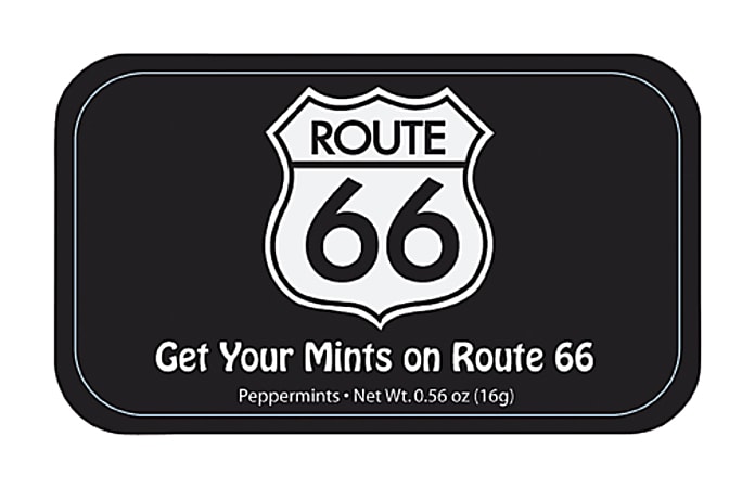 AmuseMints® Destination Mint Candy, Route 66, 0.56 Oz, Pack Of 24