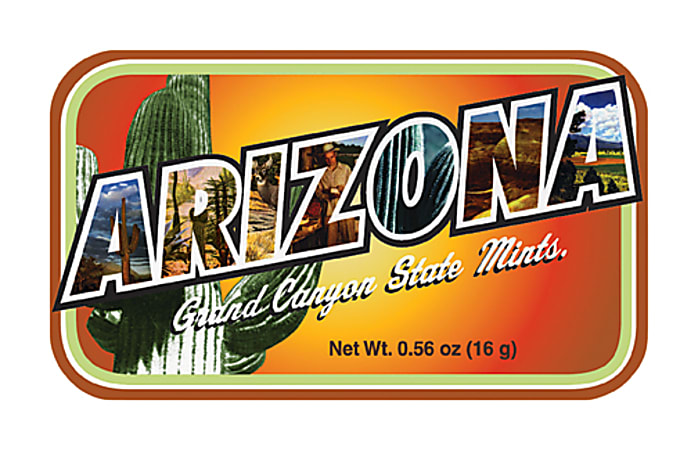 AmuseMints® Destination Mint Candy, Arizona, 0.56 Oz, Pack Of 24