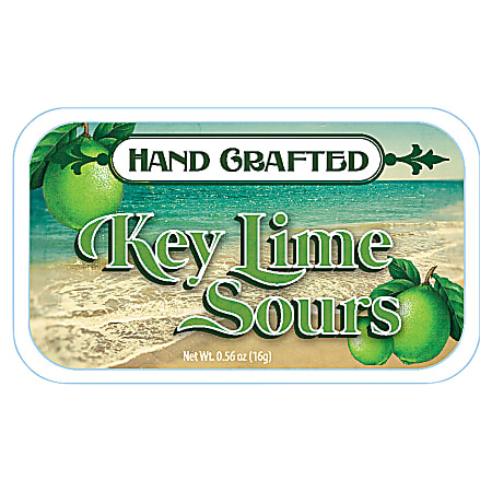 AmuseMints® Fruit Sours, Key Lime, 0.56 Oz, Pack Of 24