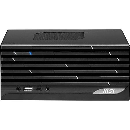 MSI PRO DP20Z 5M-029US Desktop Computer - AMD Ryzen 7 5700G - 16 GB RAM DDR4 SDRAM - 250 GB SSD - Micro PC - Black - AMD X300 Chip - Windows 10 Pro - AMD Radeon Vega 8 Graphics DDR4 SDRAM - 120 W