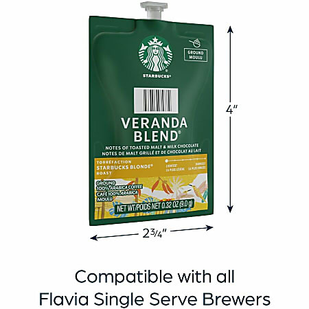 Starbucks Freshpack Veranda Blend Coffee Compatible with Flavia