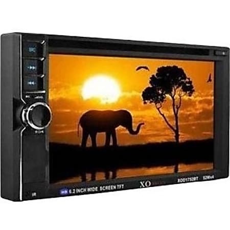 XOVision XOD1752BT Car DVD Player - 6.2" Touchscreen LCD - Double DIN - 4 Channels - DVD Video, DivX, Video CD - AM, FM - miniSD - Bluetooth - USB - Auxiliary Input - In-dash