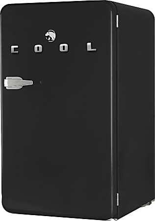 Commercial Cool Retro 3.2 Cu. Ft. Refrigerator With Freezer, Black