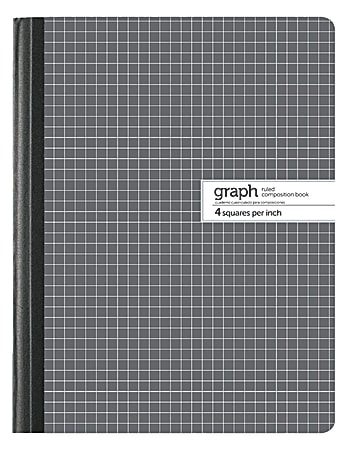 Office Depot® Brand Composition Book, 7 1/2" x 9 3/4", Quad Ruled, 100 Sheets