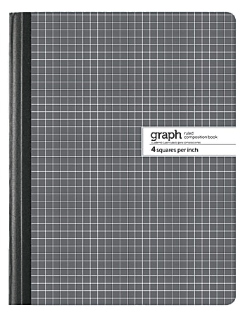 Office Depot® Brand Composition Book, 7-1/2" x 9-3/4", Quad Ruled, 100 Sheets