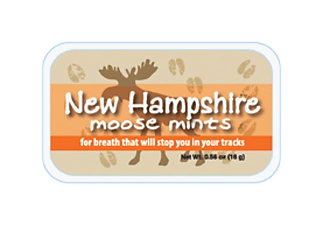 AmuseMints® Destination Mint Candy, New Hampshire Moose, 0.56 Oz, Pack Of 24