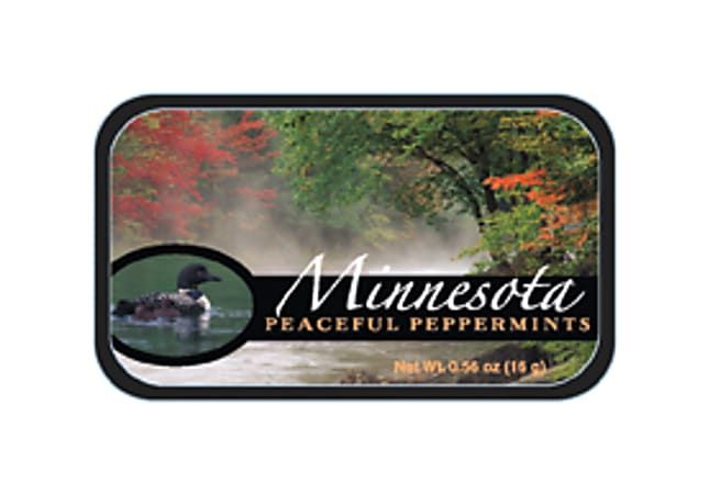 AmuseMints® Destination Mint Candy, Minnesota Peaceful, 0.56 Oz, Pack Of 24