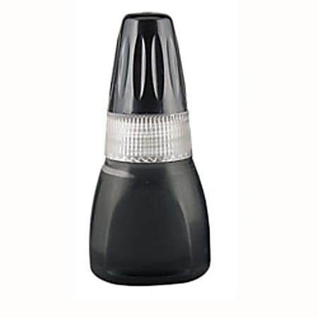 Xstamper&reg; Pre-Inked Stamp Re-Inking Fluid, 10 ml, Black Ink
