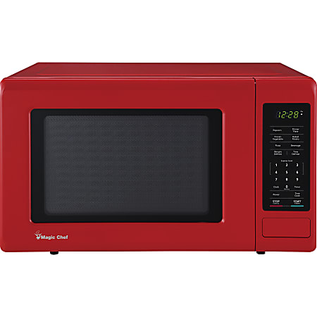 Magic Chef® 900-Watt Digital-Touch Countertop Microwave, 0.9 Cu. Ft., Red