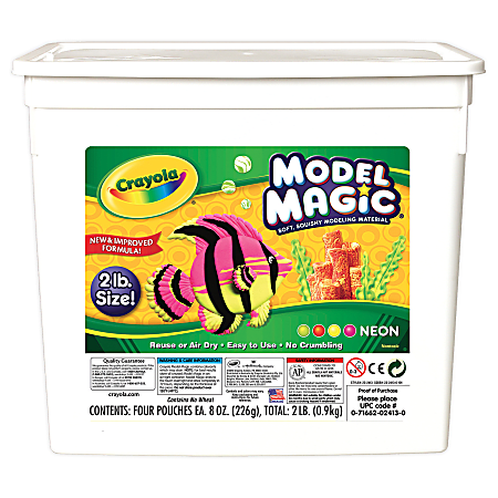 Crayola® Model Magic® Variety Pack, Assorted Neon Colors, Pack Of 4