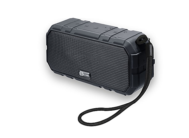 Bytech Water-Resistant Bluetooth® Speaker, 5"H x 3"W x 6"D, Black, BCAUBS103BK