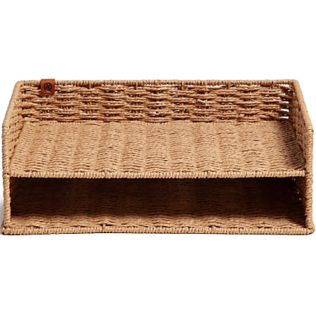 U Brands Woven Paper Tray - Sturdy - Brown - 1 Each U Brands Woven Paper Tray - Sturdy - Brown - 1 Each