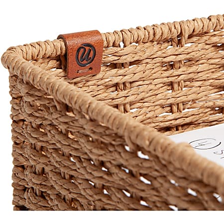 U Brands Woven Paper Tray - Sturdy - Brown - 1 Each U Brands Woven Paper Tray - Sturdy - Brown - 1 Each