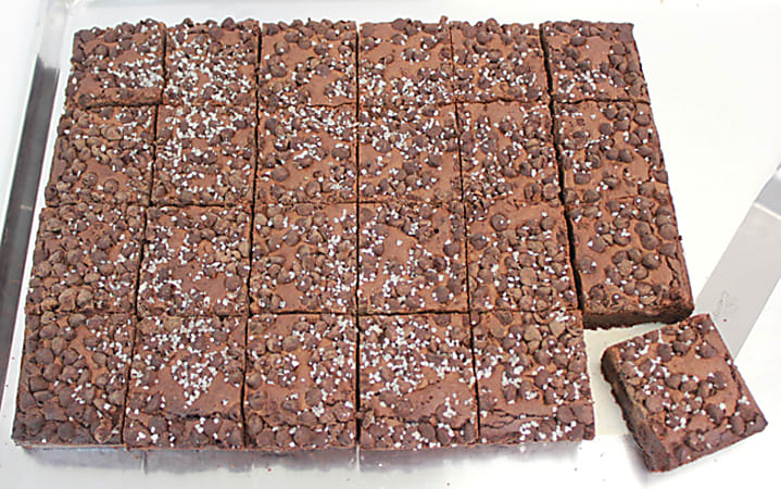 Barry's Gourmet Brownies Sliced Slab Brownies, Salted Caramel Chocolate Chunk, 4 Oz, Box Of 4 Slabs