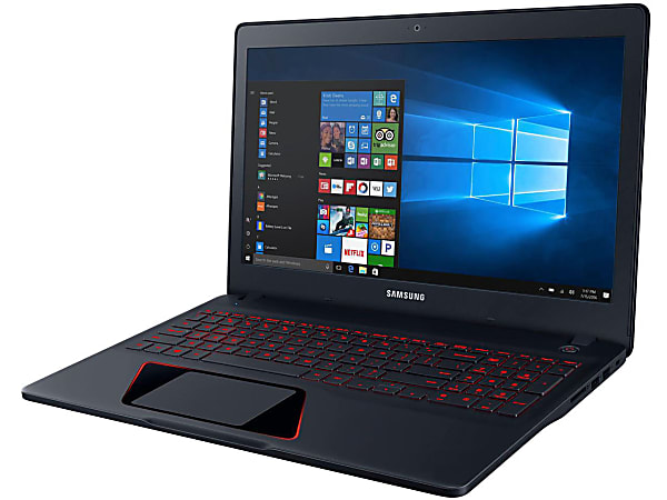 Samsung Odyssey NP800G5M-X01US 15.6" Notebook - 1920 x 1080 - Core i7 i7-7700HQ - 16 GB RAM - 1 TB HDD - 128 GB SSD - Knight Black - Windows 10 Home - NVIDIA GeForce GTX 1050 with 2 GB - Bluetooth - 7 Hour Battery Run Time
