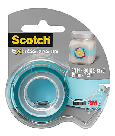 Scotch® Expressions Tape, 3/4" x 300", Blue