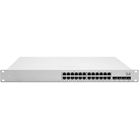 Meraki MS350-24P L3 Stck Cld-Mngd 24x GigE 370W PoE Switch - 24 Ports - Gigabit Ethernet - 1000Base-X - 3 Layer Supported - 466 W Power Consumption - Rack-mountable