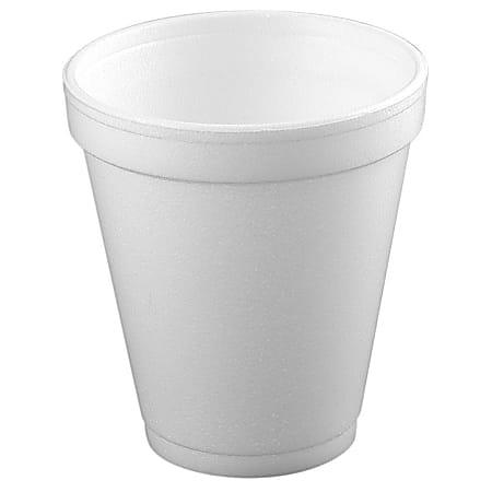 Dart® Insulated Foam Drinking Cups, White, 8.5 Oz, Box Of 51