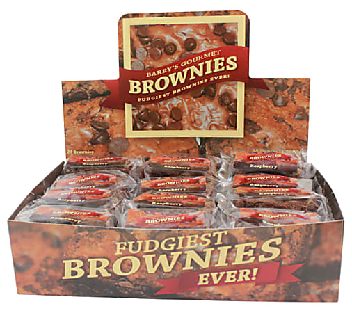 Barry's Gourmet Brownies, Raspberry Chocolate Chunk, 2 Oz, Box Of 24