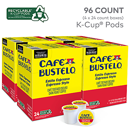 Nespresso Cafe Bustelo Coffee Espresso Capsules, 20 Count 