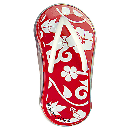 AmuseMints® Mint Candy Flip Flop Tins, Hibiscus Red, Pack Of 24