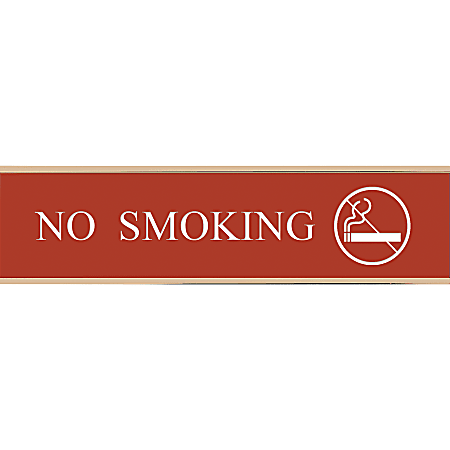 Custom Engraved Plastic Wall Signs With Slide-in Metal