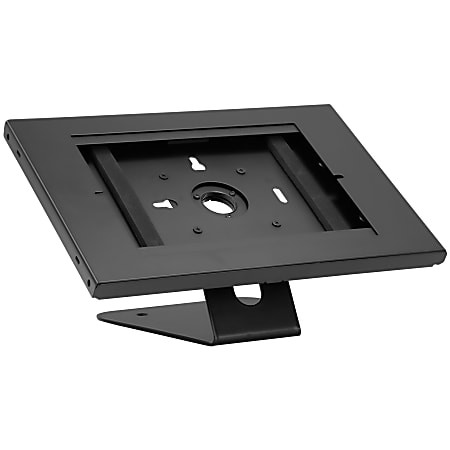 Mount-It! MI-3775B Anti-Theft Tablet Countertop Kiosk And Wall Mount, 9-7/16"H x 10-5/16"W x 4-13/16"D, Black