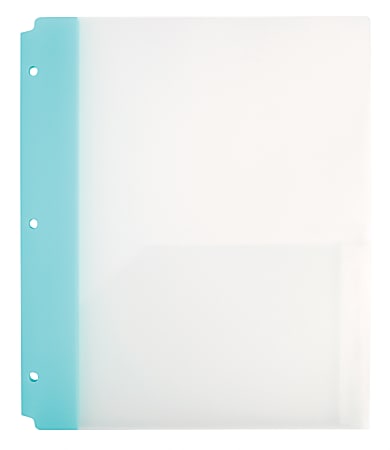 Office Depot® Brand Binder Pocket Folder, Letter Size, Blue