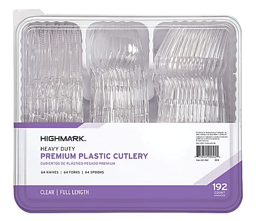 300 Clear Plastic Forks, Heavy Duty Plastic Utensils, Disposable Forks, Fancy Plastic Cutlery, Clear Plastic Silverware Bulk