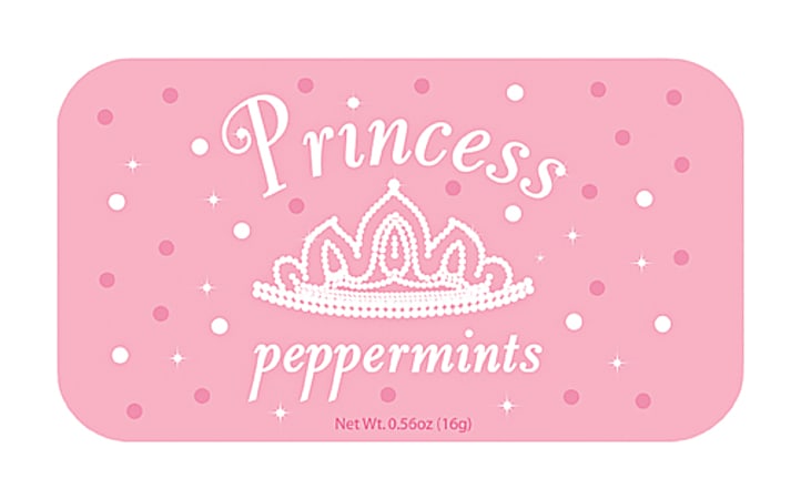 AmuseMints® Sugar-Free Mints, Princess, 0.56 Oz, Pack Of 24