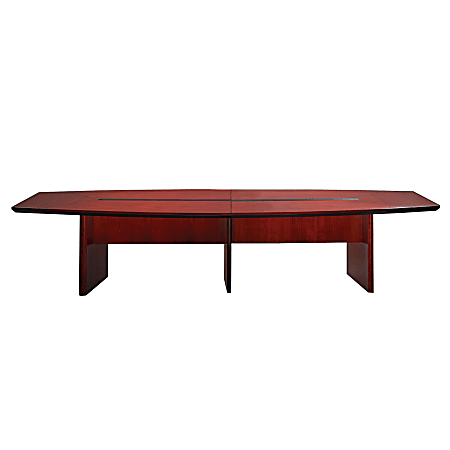 Mayline® Group Corsica Conference Table, Boat-Shaped, 168"W x 54"D, Sierra Cherry