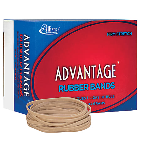 Alliance Rubber Advantage® Rubber Bands, Size 33, 3 1/2" x 1/8", Natural, Box Of 150