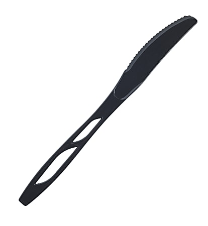 Highmark® Plastic Utensils, Full-Size Knives, Black, Box Of 1,000 Knives