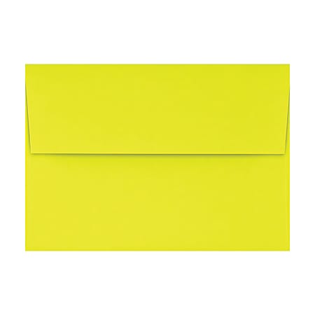 LUX Invitation Envelopes, A1, Peel & Press Closure, Citrus, Pack Of 50