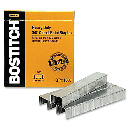 Stanley Bostitch® B310HDS-03201 Staples, 3/8", Box Of 1000