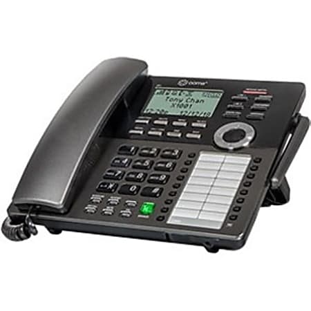 Ooma DECT 6.0 Corded/Cordless Phone - Black - Corded/Cordless - Corded - 150 ft (45.7 m) Range - 2 x Phone Line - Speakerphone - Answering Machine