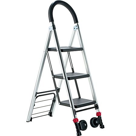 Conair Travel Smart LadderKart Professional Grade Stepladder/Hand Cart - 175 lb Capacity - Aluminum - 1 Each