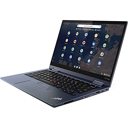 Lenovo ThinkPad C13 Yoga Gen 1 Chromebook 20UX - Flip design - AMD Ryzen 5 3500C / 2.1 GHz - Chrome OS - Radeon Graphics - 8 GB RAM - 128 GB SSD NVMe - 13.3" IPS touchscreen 1920 x 1080 (Full HD) - Wi-Fi 5 - abyss blue - kbd: US
