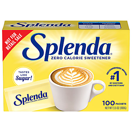 Sweetener Packets, Splenda, Box Of 100 Packets